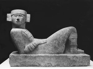 Chac-Mool，来自Chichen-Itza，Yucatan，c.987-1185 BC（石灰石）